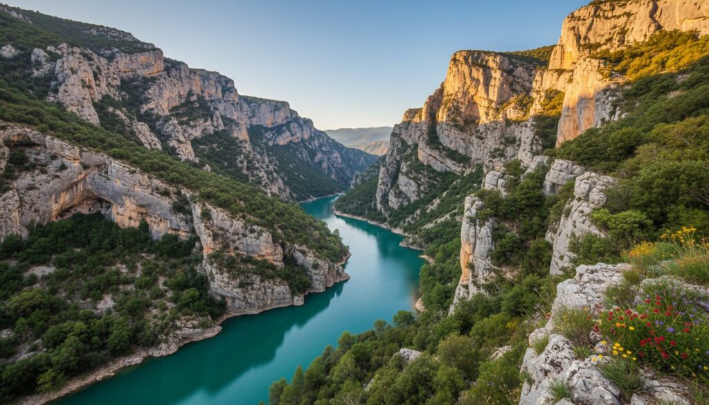 explorez les gorges du verdon, un chef-d'œuvre naturel de france, avec ses paysages à couper le souffle, ses eaux turquoise et ses activités en plein air inoubliables.
