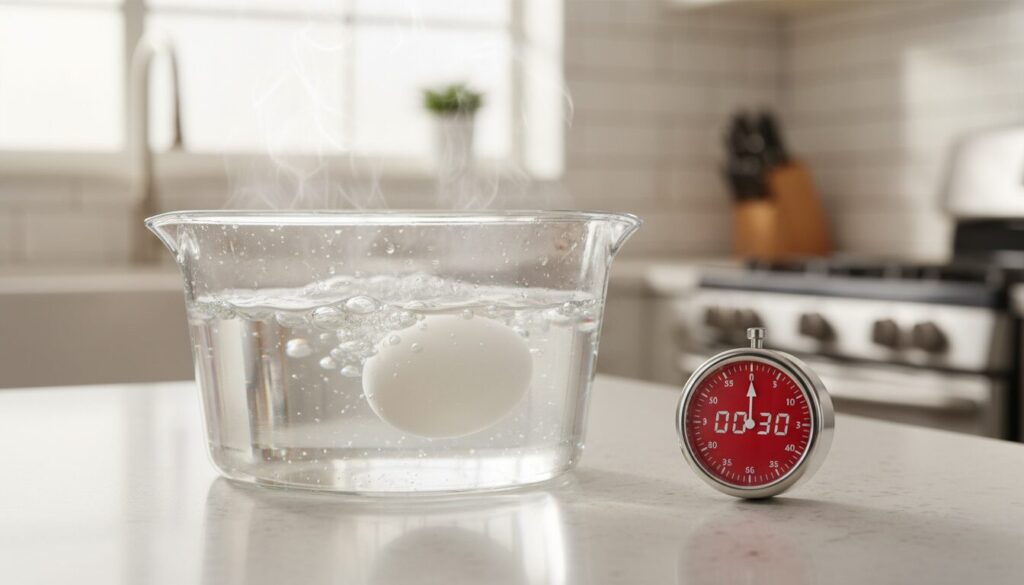 Maîtriser l’œuf à la coque : le secret d’une cuisson parfaite au bon timing