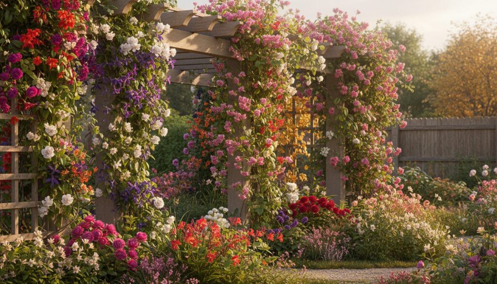 Plus éclatantes et parfumées que la glycine : ces plantes grimpantes incontournables à planter dès maintenant pour un jardin éblouissant jusqu’à l’automne